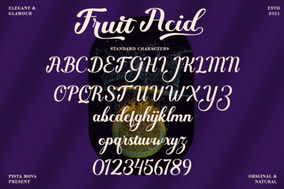 Fruit Acid Font Poster 6