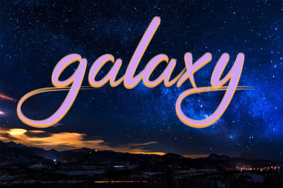 Galaxy Font Poster 3