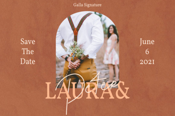 Galla Signature Font Poster 7