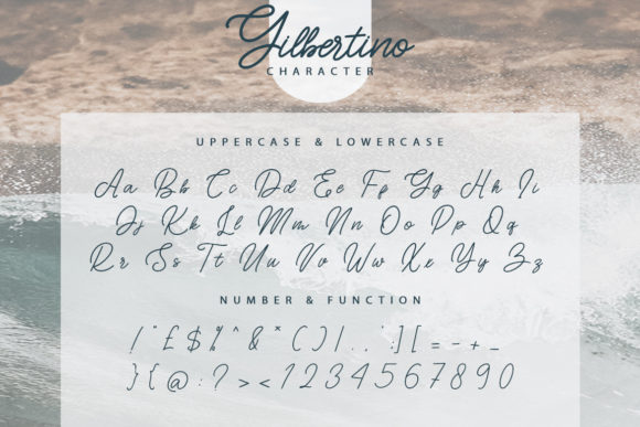 Gilbertino Font Poster 8