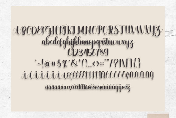 Girly Font Poster 7