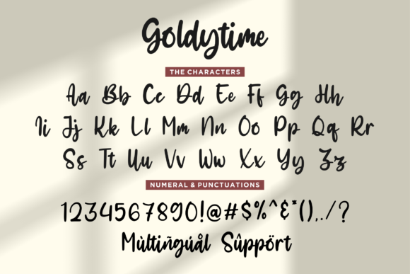 Goldytime Font Poster 8