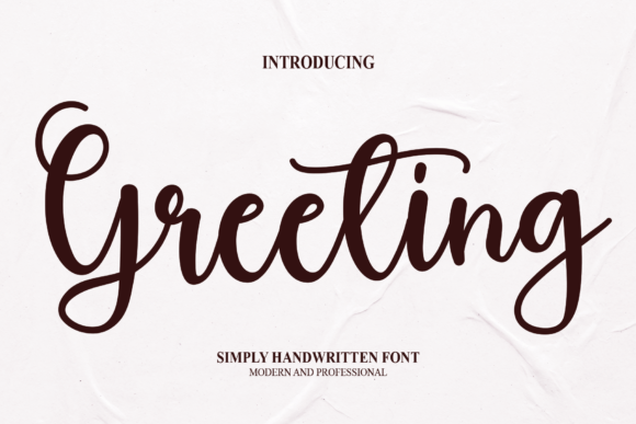 Greeting Font Poster 1