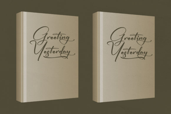 Greeting Yesterday Font Poster 11