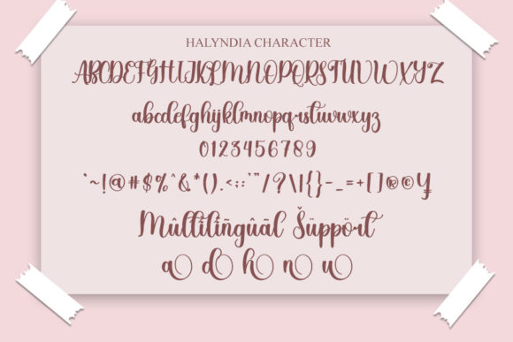 Halyndia Font Poster 5