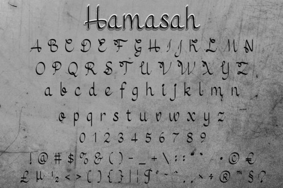 Hamasah Font Poster 3