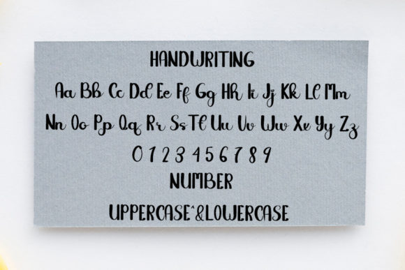 Handwriting Font Poster 3