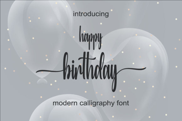 Happy Birthday Font