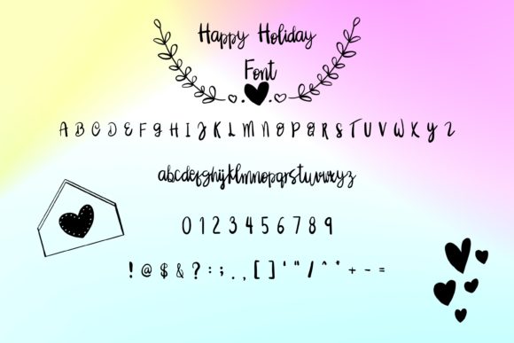 Happy Holiday Font Poster 8
