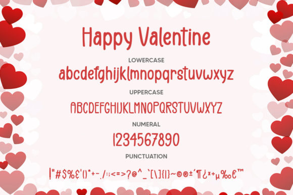 Happy Valentine Font Poster 6