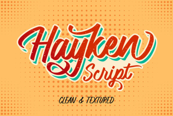 Hayken Script Font Poster 1