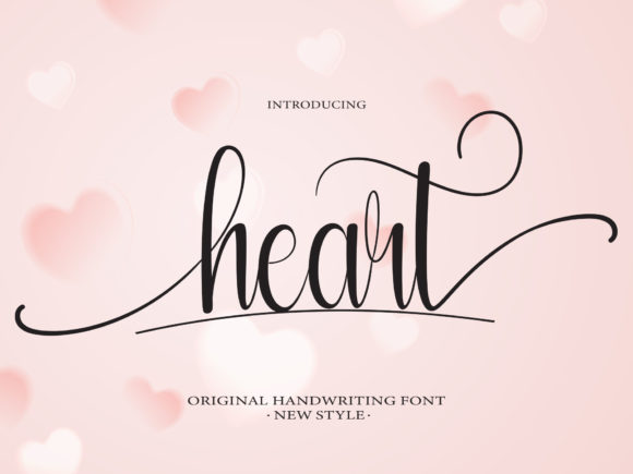 Heart Font Poster 1