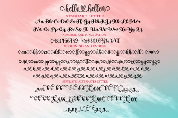 Hello Hellen Font Poster 7