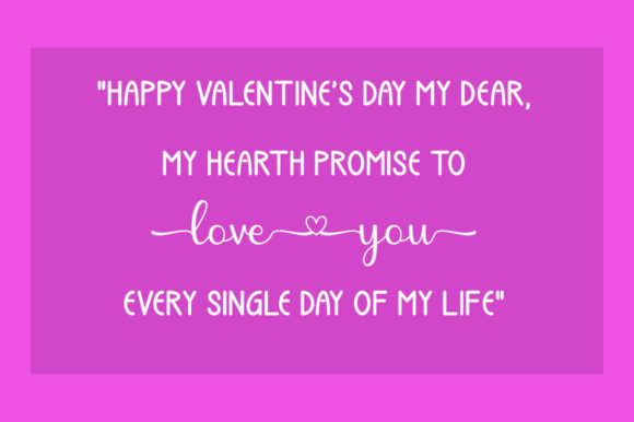 Hello Valentine Font Poster 3