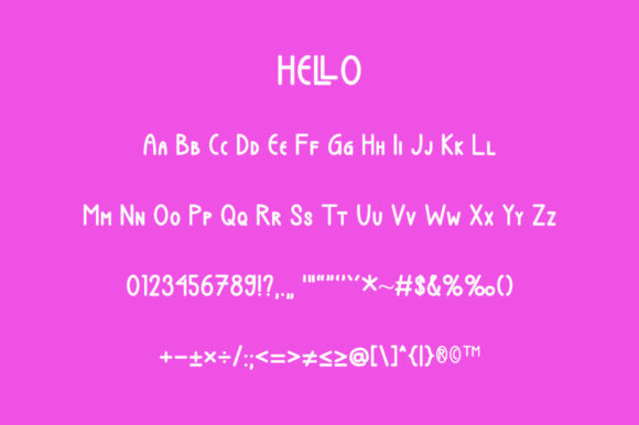 Hello Valentine Font Poster 5