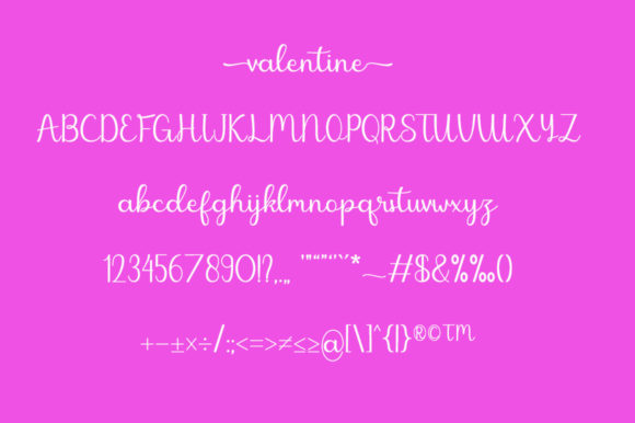 Hello Valentine Font Poster 6