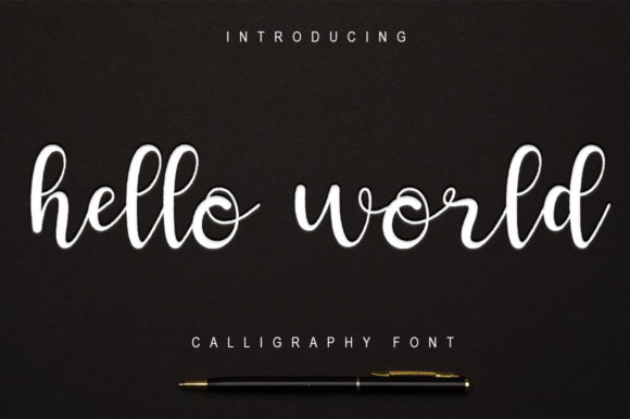 Hello World Font Poster 1