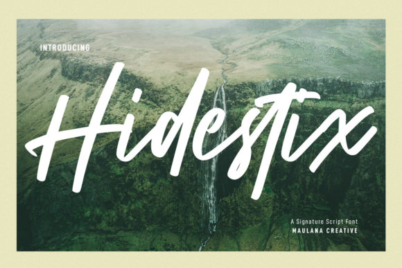 Hidestix Font Poster 1