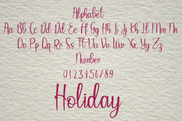 Holiday Font Poster 4