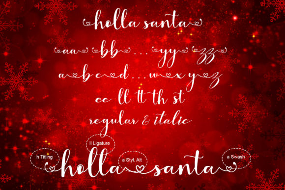 Holla Santa Font Poster 7