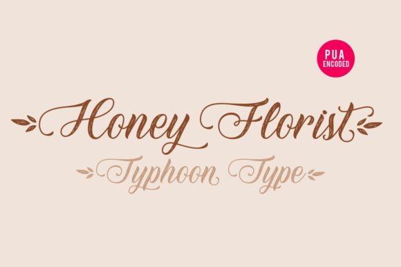 Honey Florist Font Poster 2