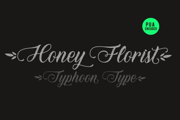 Honey Florist Font Poster 3