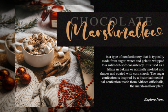 Hot Cocoa Font Poster 3