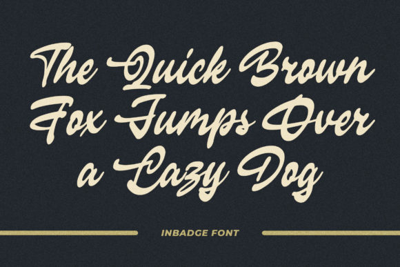 Inbadge Font Poster 6