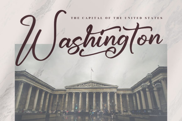 Jhoey Washington Font Poster 2