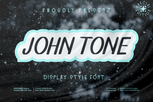 John Tone Font Poster 1