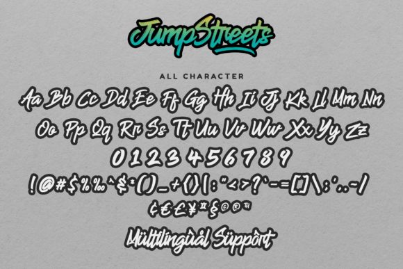 Jump Streets Script Font Poster 13