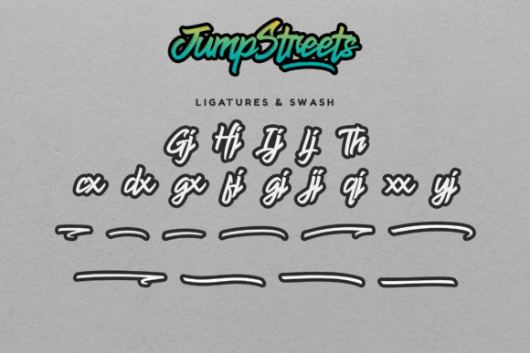 Jump Streets Script Font Poster 14