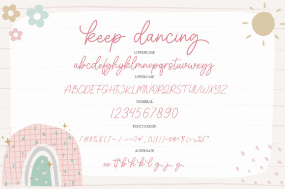 Keep Dancing Font Poster 6