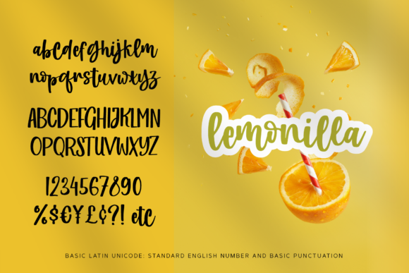 Lemonilla Font Poster 7