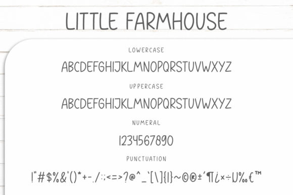 Little Farmhouse Font Poster 9
