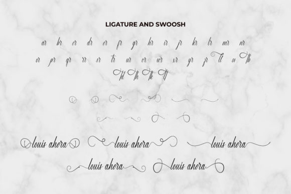 Louis Ahera Font Poster 7