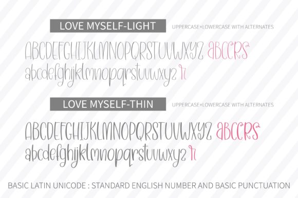 Love Myself Font Poster 3