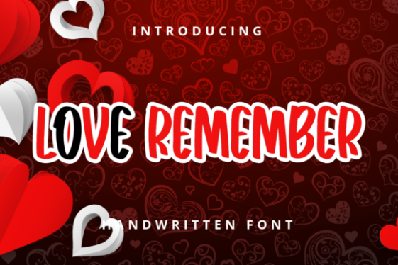 Love Remember Font - Font Canyon