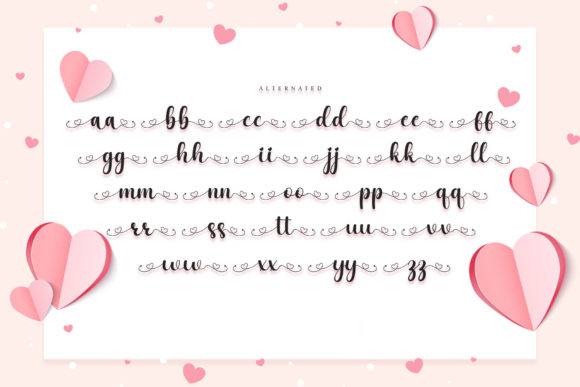 Love Serina Font Poster 9