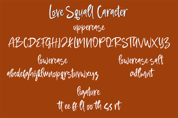 Love Squall Font Poster 7