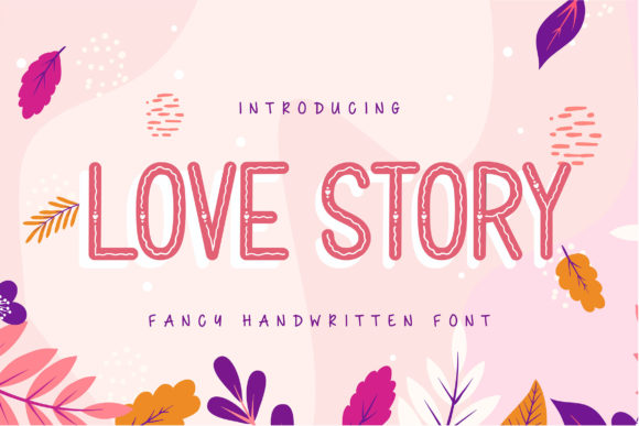 Love Story Font Poster 1