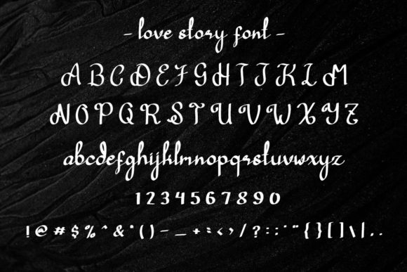 Love Story Script Font Poster 4