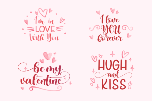 Lovely Valentina Font Poster 5