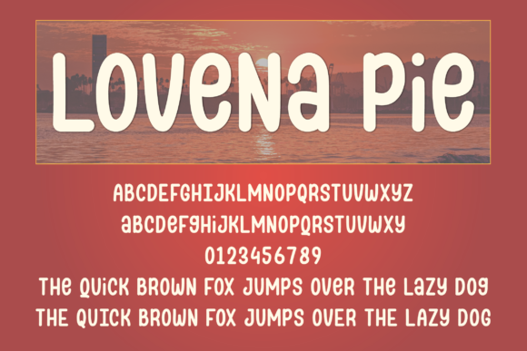 Lovena Pie Font Poster 7