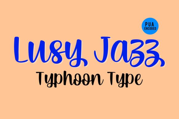 Lusy Jazz Font Poster 2