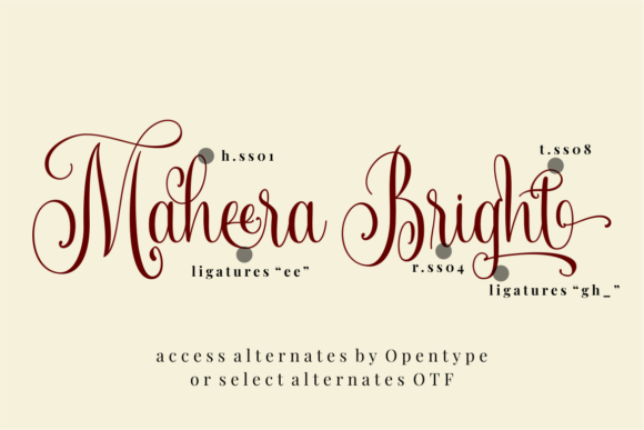 Maheera Bright Font Poster 2