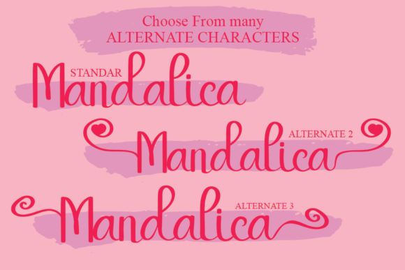 Mandalica Font Poster 2