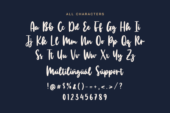 Manlyscript Font Poster 9