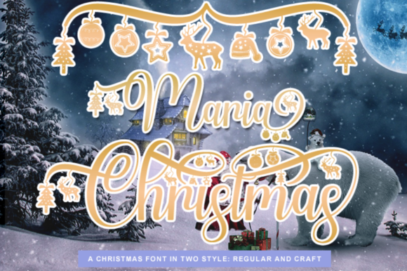 Maria Christmas Font Poster 14