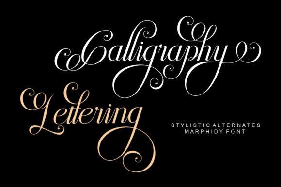 Marphidy Script Font Poster 2